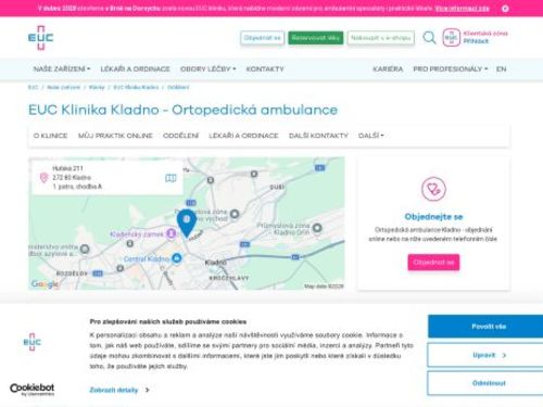 Ortopedická ambulance - EUC Klinika Kladno