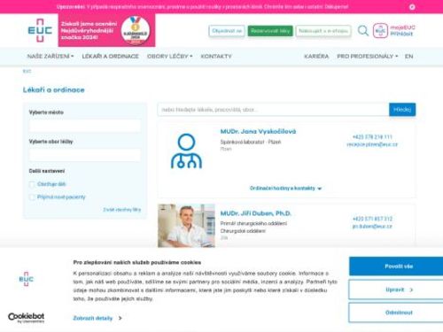 Praktický lékař pro dospělé - MUDr. Martina Henslerová - EUC Klinika Kladno