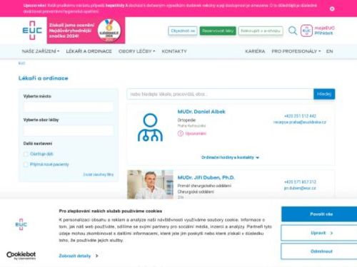 Praktický lékař pro dospělé - MUDr. Martina Henslerová - EUC Klinika Kladno