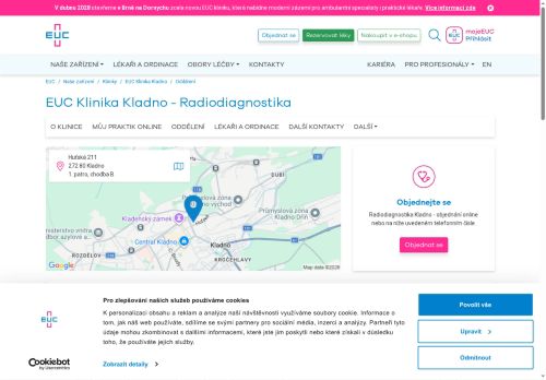 Zobrazit webové stránky Radiodiagnostika - EUC Klinika Kladno