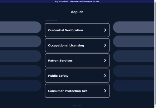 Zobrazit webové stránky Dopl, s.r.o.