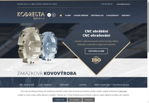 KODRESTA spol. s r.o. nabízí práci na pozici Pomocný dělník v kovovýrobě v obci Mýto