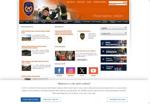 Webové stránky Ministerstvo vnitra, Praha