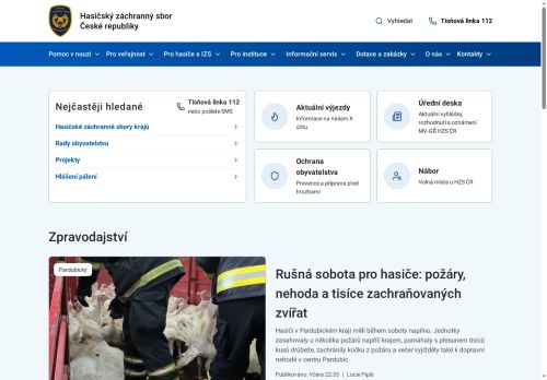 Hasičský záchranný sbor Středočeského kraje nabízí práci na pozici Vrchní komisař - vedoucí pracoviště prevence, ochrany obyvatelstva a krizového řízení M/Ž v obci Příbram