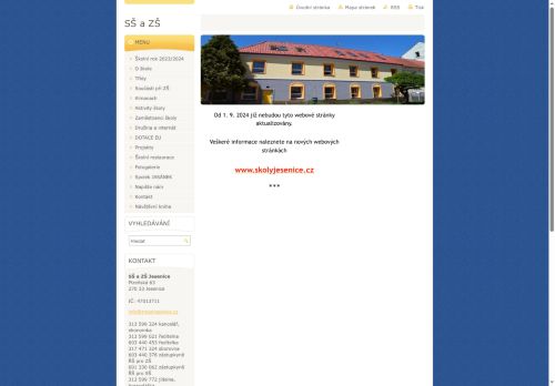 Střední škola a Základní škola Jesenice, příspěvková organizace nabízí práci na pozici Správci objektů (m/ž) v obci Jesenice