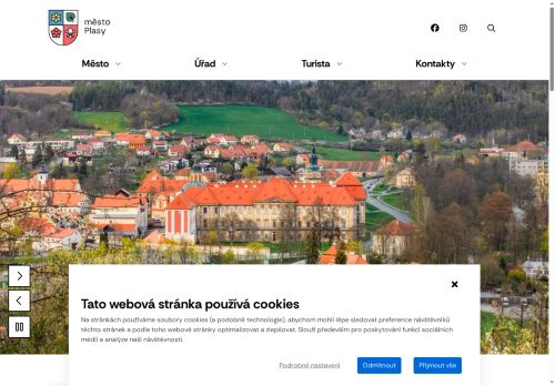 Webové stránky Město Plasy, Plasy