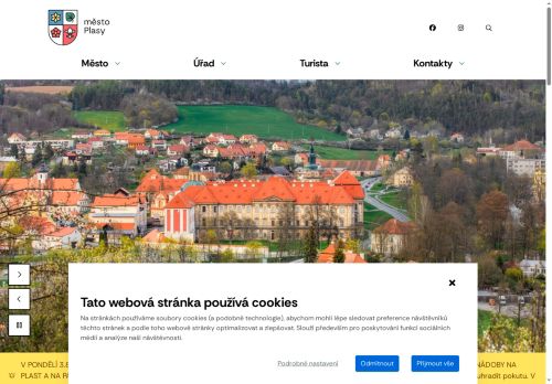 Webové stránky Město Plasy, Plasy