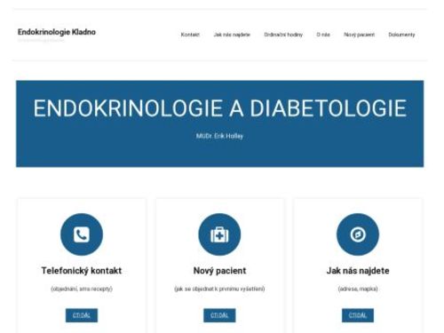 Endokrinologie a diabetologická ambulance - I. Všeobecná poliklinika Kladno - MUDr. Erik Hollay