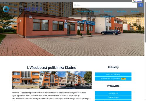 Zobrazit webové stránky I. Všeobecná poliklinika Kladno