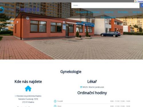 Gynekologie - I. Všeobecná poliklinika Kladno - MUDr. Martin Jandourek