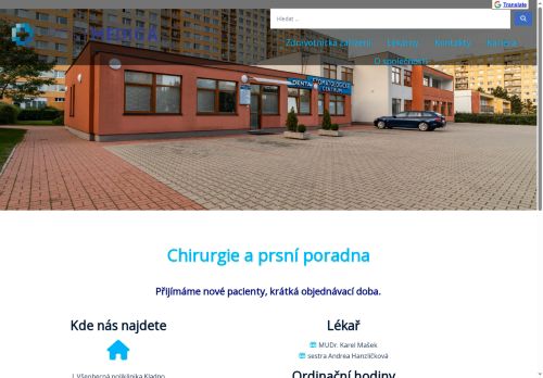 Zobrazit webové stránky Chirurgie a prsní poradna - I. Všeobecná poliklinika Kladno - MUDr. Karel Mašek