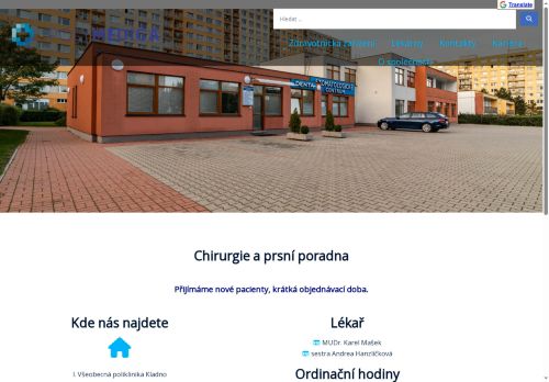 Zobrazit webové stránky Chirurgie a prsní poradna - I. Všeobecná poliklinika Kladno - MUDr. Karel Mašek