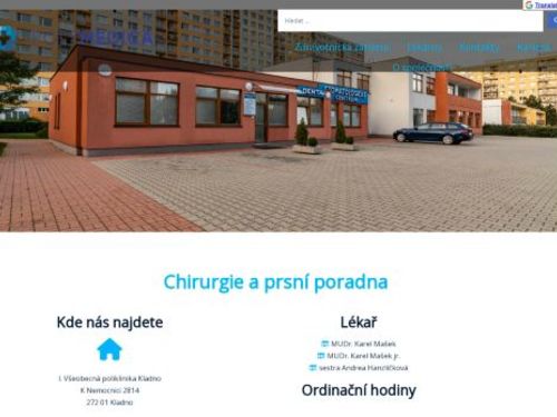 Chirurgie a prsní poradna - I. Všeobecná poliklinika Kladno - MUDr. Karel Mašek
