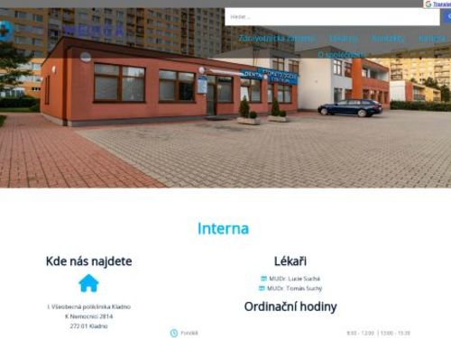 Interní a gastroenterologická ambulance - I. Všeobecná poliklinika Kladno - MUDr. Lucie Suchá, MUDr. Suchý