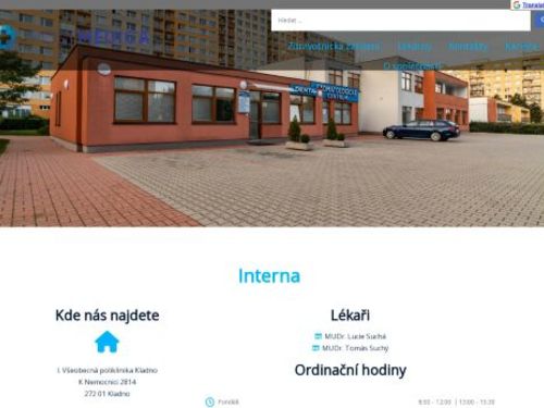 Interní a gastroenterologická ambulance - I. Všeobecná poliklinika Kladno - MUDr. Lucie Suchá, MUDr. Suchý