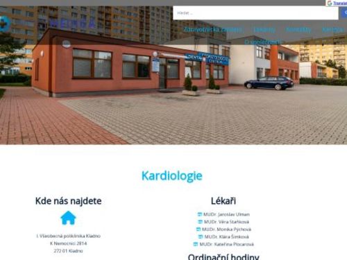 Kardiologie - I. Všeobecná poliklinika Kladno - MUDr. Staňková, MUDr. Pýchová, MUDr. Šimková, MUDr. Plocarová