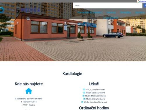 Kardiologie - I. Všeobecná poliklinika Kladno - MUDr. Staňková, MUDr. Pýchová, MUDr. Šimková, MUDr. Plocarová