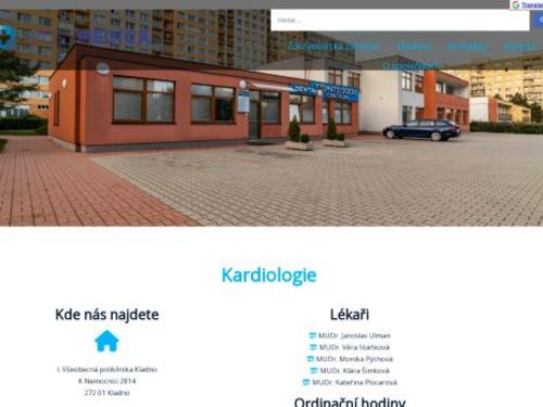 Kardiologie - I. Všeobecná poliklinika Kladno - MUDr. Staňková, MUDr. Pýchová, MUDr. Šimková, MUDr. Plocarová