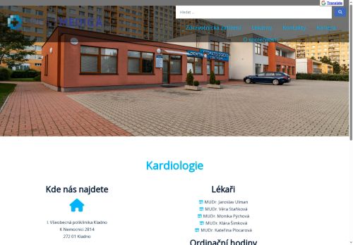 Zobrazit webové stránky Kardiologie - I. Všeobecná poliklinika Kladno - MUDr. Staňková, MUDr. Pýchová, MUDr. Šimková, MUDr. Plocarová
