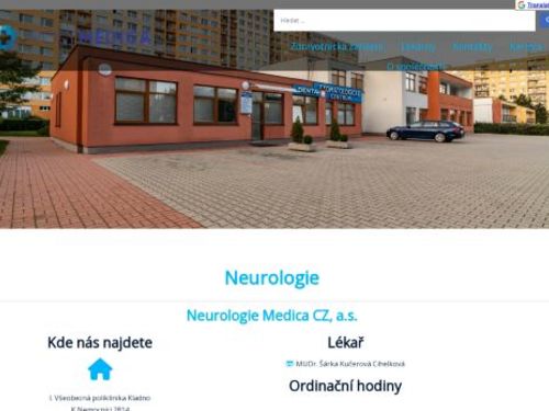 Neurologie - I. Všeobecná poliklinika Kladno - MUDr. Helena Hyclová