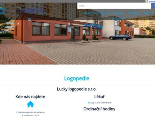 Lucky logopedie s.r.o - I. Všeobecná poliklinika Kladno - Mgr. Lucie Šveinarová