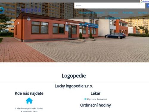 Lucky logopedie s.r.o - I. Všeobecná poliklinika Kladno - Mgr. Lucie Šveinarová