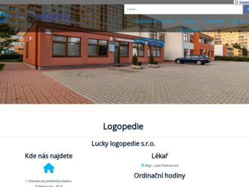 Lucky logopedie s.r.o - I. Všeobecná poliklinika Kladno - Mgr. Lucie Šveinarová