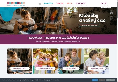 Zobrazit webové stránky Středisko volného času Radovánek