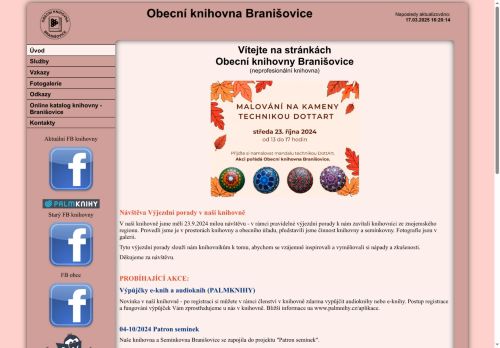 Zobrazit webové stránky Obecní knihovna Branišovice