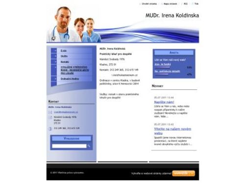 Praktický lékař pro dospělé - I. Všeobecná poliklinika Kladno - MUDr. Irena Koldinská