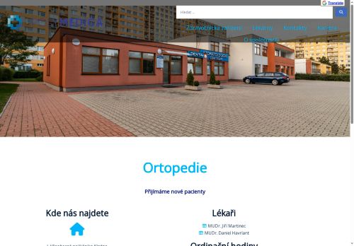 Zobrazit webové stránky Ortopedie - I. Všeobecná poliklinika Kladno - MUDr. Jiří Martinec, MUDr. Jan Pokorný, MUDr. Daniel Havrlant, MUDr. Boiko Maryna