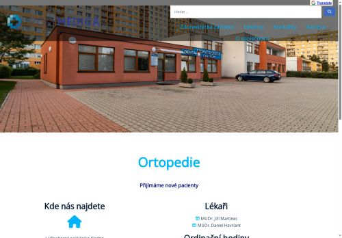 Zobrazit webové stránky Ortopedie - I. Všeobecná poliklinika Kladno - MUDr. Jiří Martinec, MUDr. Jan Pokorný, MUDr. Daniel Havrlant, MUDr. Boiko Maryna