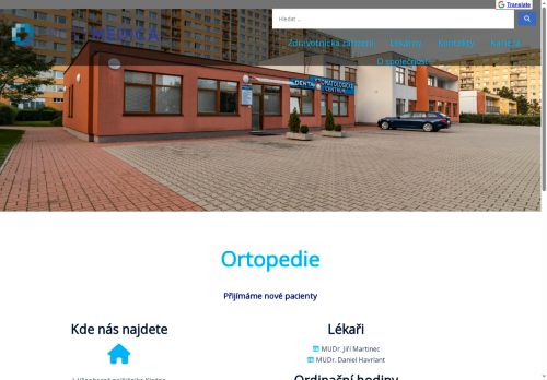 Zobrazit webové stránky Ortopedie - I. Všeobecná poliklinika Kladno - MUDr. Jiří Martinec, MUDr. Jan Pokorný, MUDr. Daniel Havrlant, MUDr. Boiko Maryna