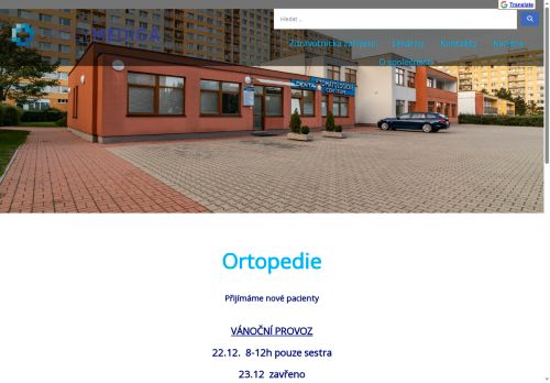 Zobrazit webové stránky Ortopedie - I. Všeobecná poliklinika Kladno - MUDr. Jiří Martinec, MUDr. Jan Pokorný, MUDr. Daniel Havrlant, MUDr. Boiko Maryna