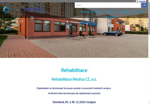 Zobrazit webové stránky Rehabilitace - I. Všeobecná poliklinika Kladno