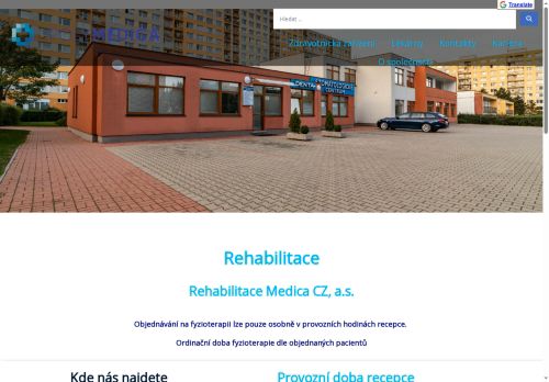 Zobrazit webové stránky Rehabilitace - I. Všeobecná poliklinika Kladno