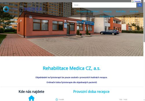 Zobrazit webové stránky Rehabilitace - I. Všeobecná poliklinika Kladno