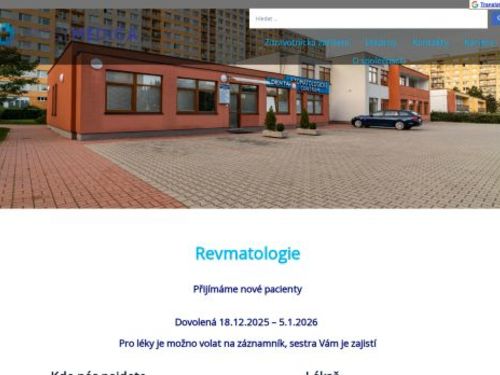 Revmatologie - I. Všeobecná poliklinika Kladno - MUDr. Marie Votýpková-Pechová