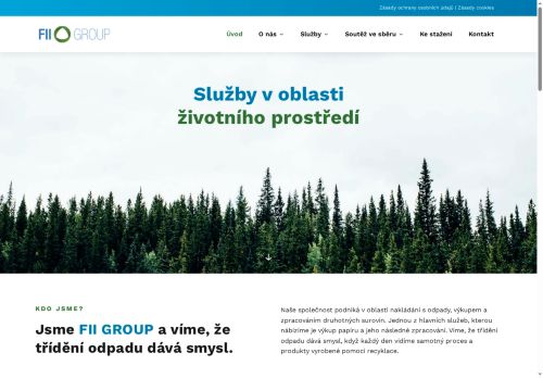 Webové stránky FII GROUP s.r.o., Benešov