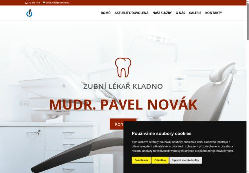 Zobrazit webové stránky Zubní ordinace - I. Všeobecná poliklinika Kladno - MUDr. Pavel Novák