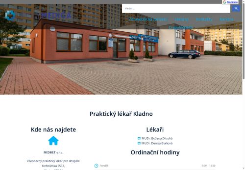 Zobrazit webové stránky Praktický lékař pro dospělé - Poliklinika Kladno (ul. Unhošťská) - MUDr. Denisa Blahová, MUDr. Jiří Vondra