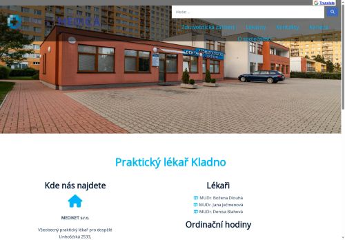 Zobrazit webové stránky Praktický lékař pro dospělé - Poliklinika Kladno (ul. Unhošťská) - MUDr. Denisa Blahová, MUDr. Jiří Vondra