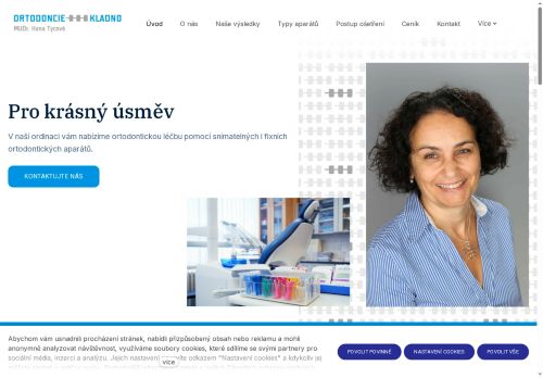 Zobrazit webové stránky Ortodoncie - OrthoHelp - Poliklinika Kladno (ul. Unhošťská) - MUDr. Hana Tycová