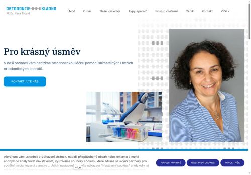 Zobrazit webové stránky Ortodoncie - OrthoHelp - Poliklinika Kladno (ul. Unhošťská) - MUDr. Hana Tycová