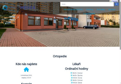 Zobrazit webové stránky Ortopedie - Poliklinika Kladno (ul. Unhošťská) - MUDr. Leška, MUDr. Vimmer, MUDr. Šámal