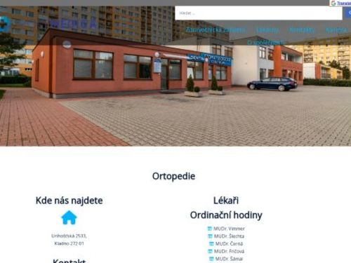 Ortopedie - Poliklinika Kladno (ul. Unhošťská) - MUDr. Leška, MUDr. Vimmer, MUDr. Šámal