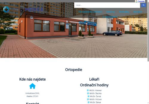 Zobrazit webové stránky Ortopedie - Poliklinika Kladno (ul. Unhošťská) - MUDr. Leška, MUDr. Vimmer, MUDr. Šámal