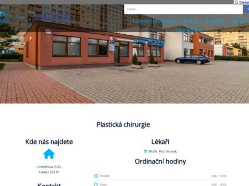 Plastická chirurgie - Poliklinika Kladno (ul. Unhošťská) - MUDr. Petr Sirotek