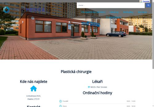 Zobrazit webové stránky Plastická chirurgie - Poliklinika Kladno (ul. Unhošťská) - MUDr. Petr Sirotek