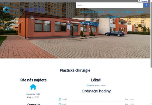 Zobrazit webové stránky Plastická chirurgie - Poliklinika Kladno (ul. Unhošťská) - MUDr. Petr Sirotek